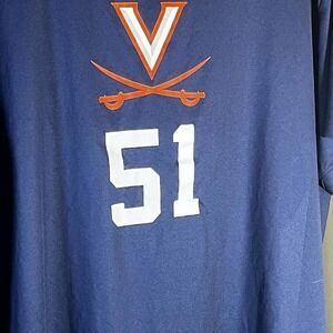 University of Virginia UVA Cavaliers Team Player #51 Nike XL Team Mens Jersey